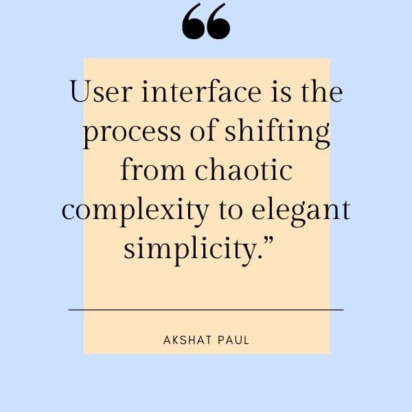 UI design shifting complexity to simplicity